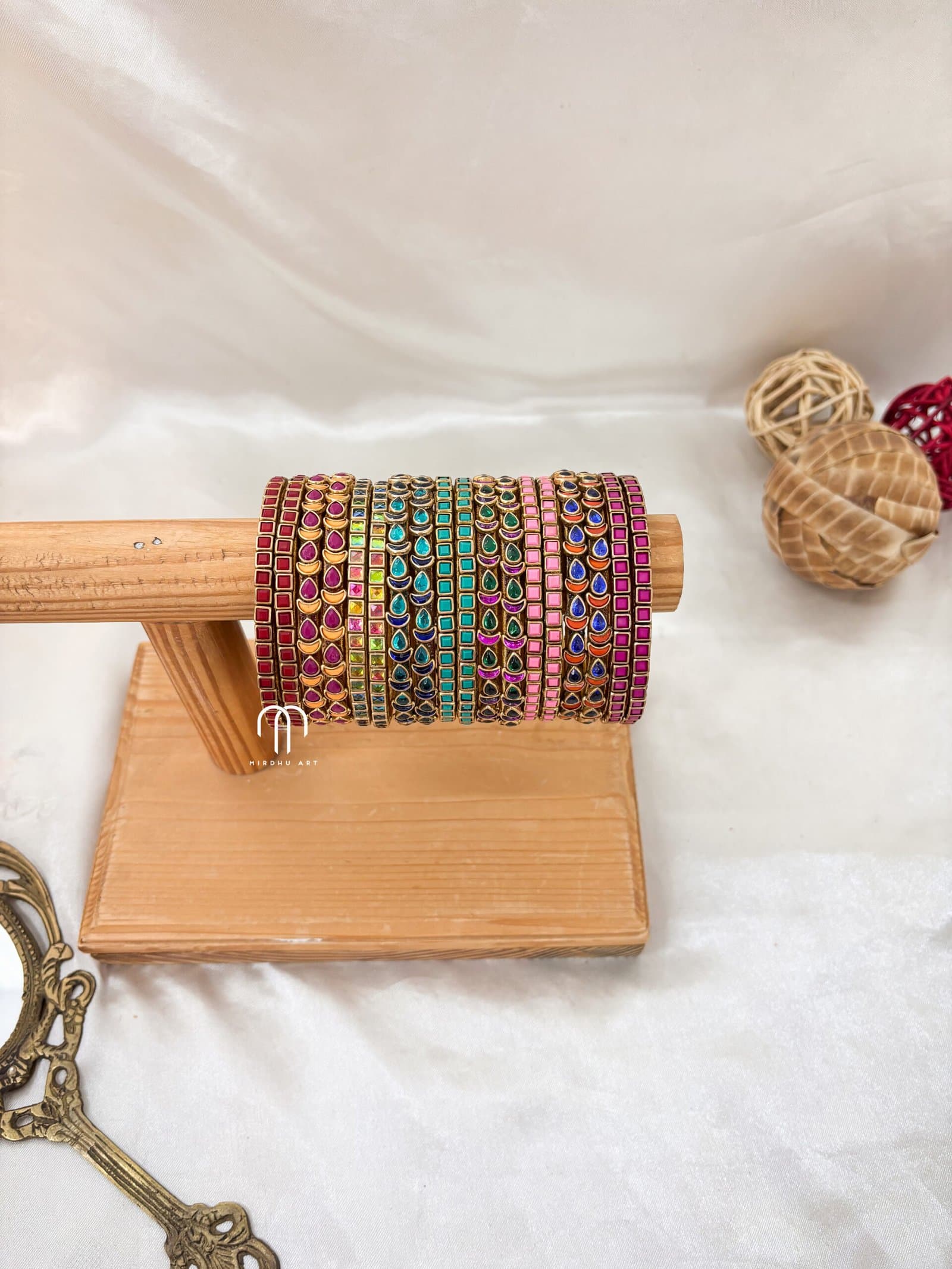 Kundan Bangles – Mixed Design Bangles from Bangle by Choice