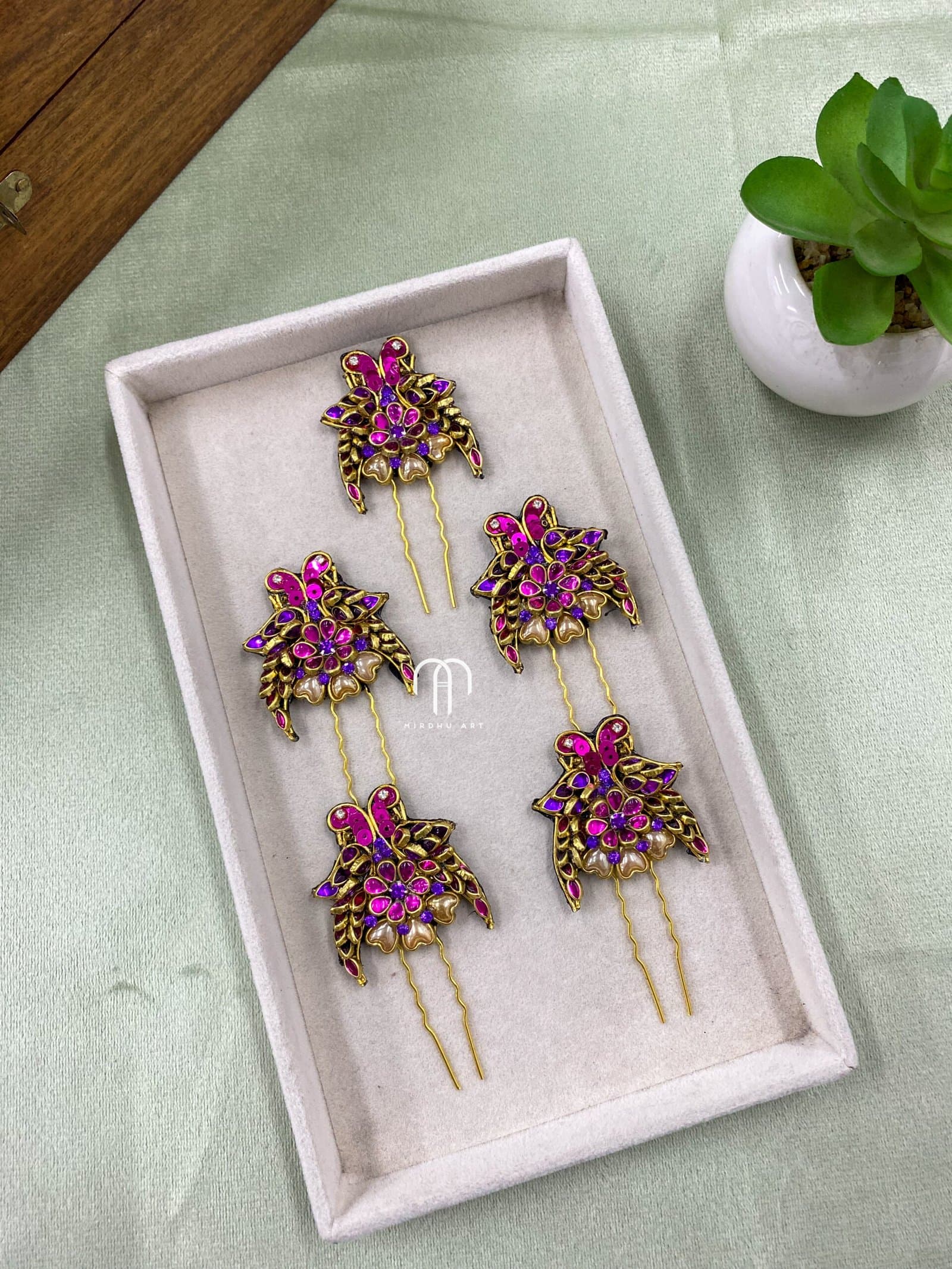 Parrot – U-Pins (Rani Pink And Purple ) from Bangle by Choice