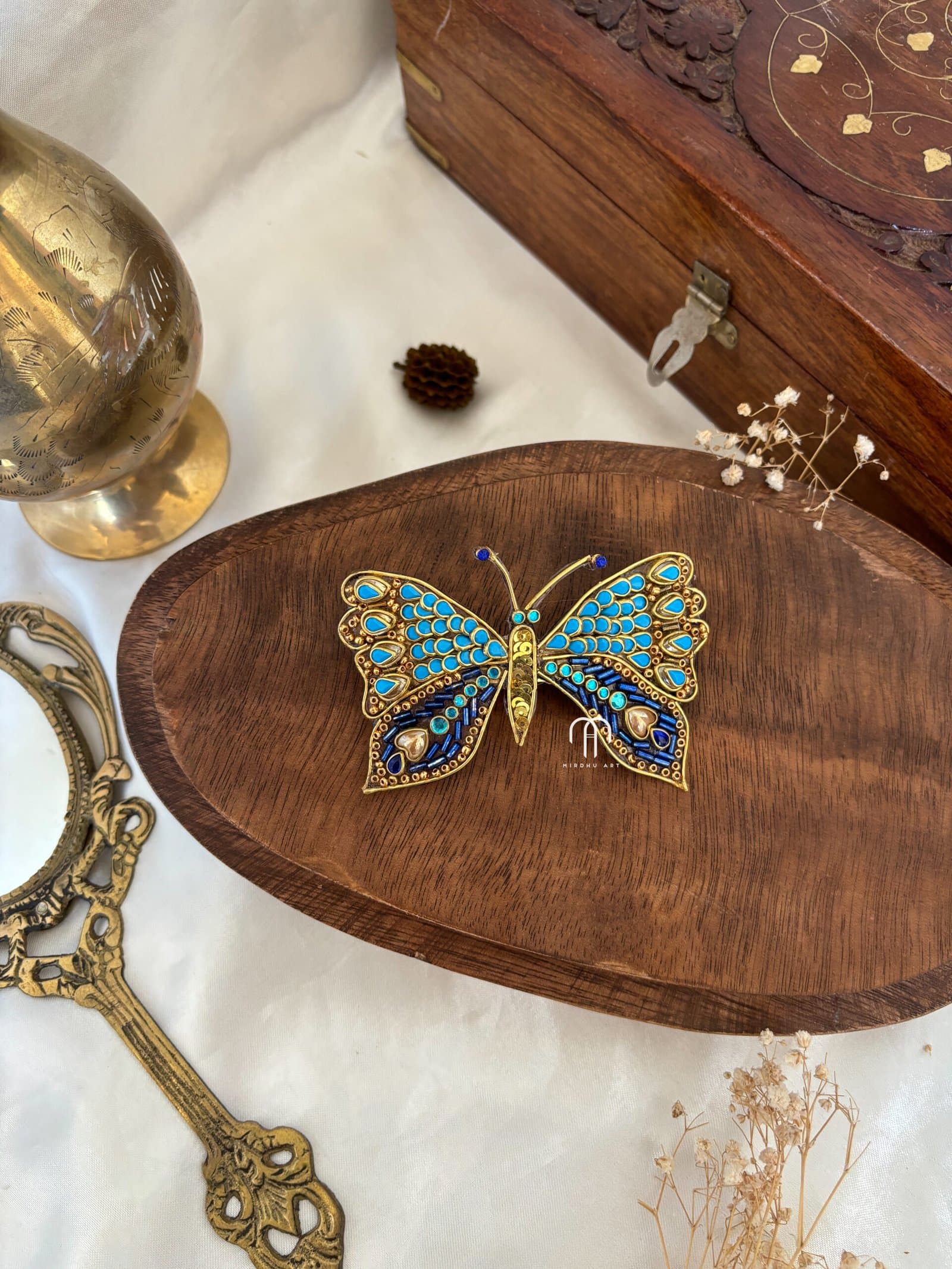Butterfly Center Clip – Krishna Blue from Bangle by Choice