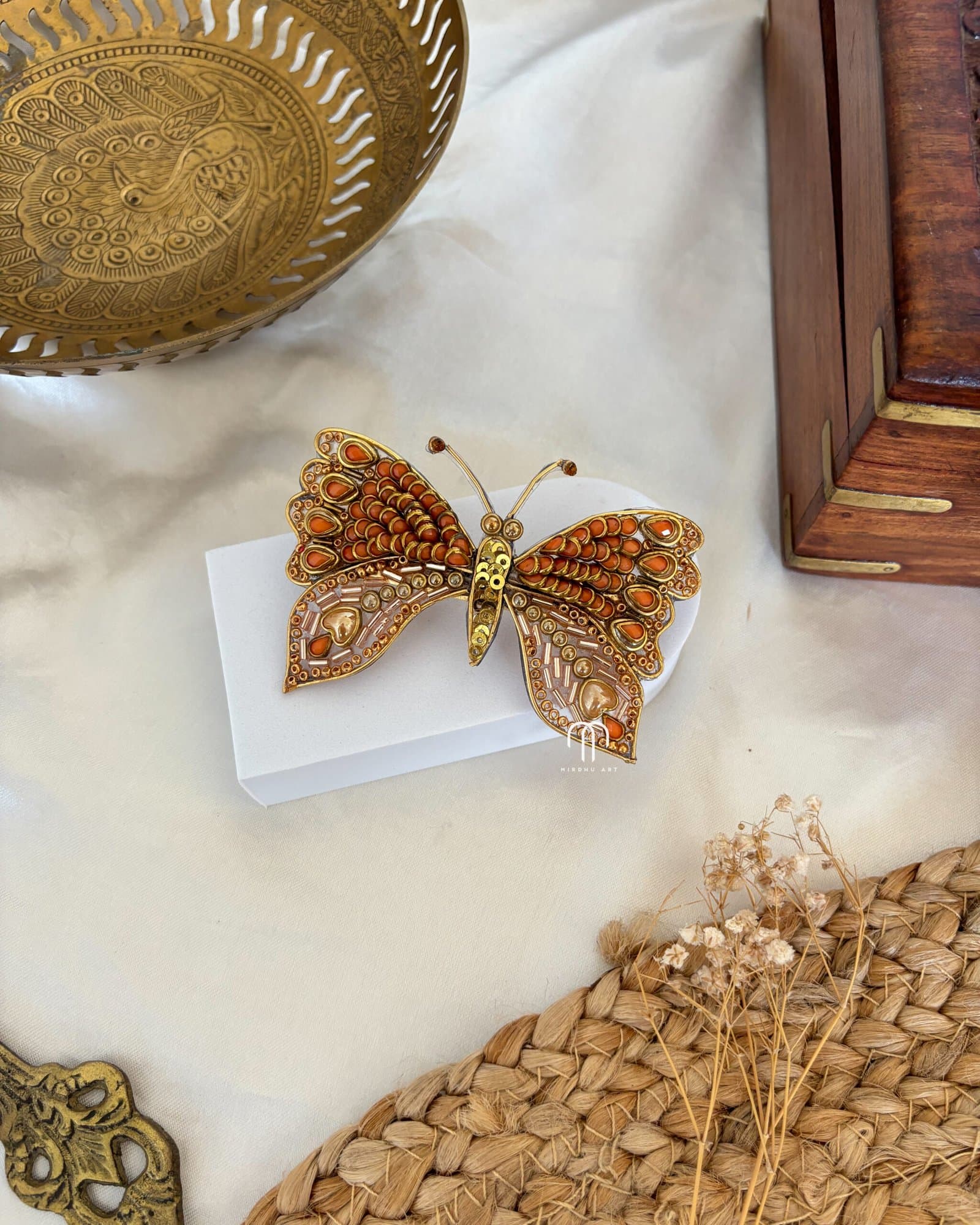 Butterfly Center Clip -Orange from Bangle by Choice