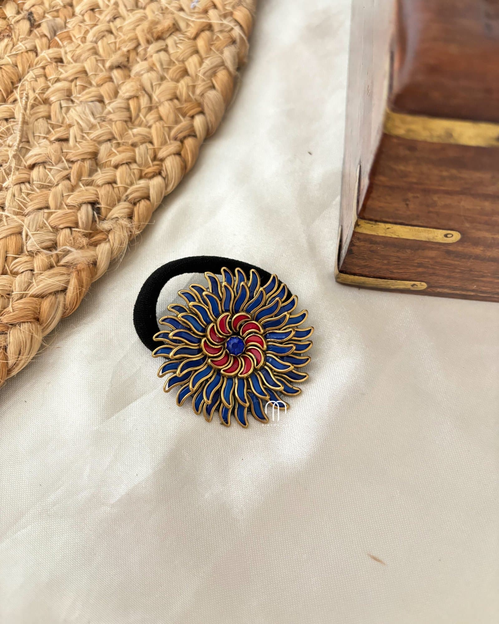 Two Layer Blossom – Red and Royal Blue from Bangle by Choice