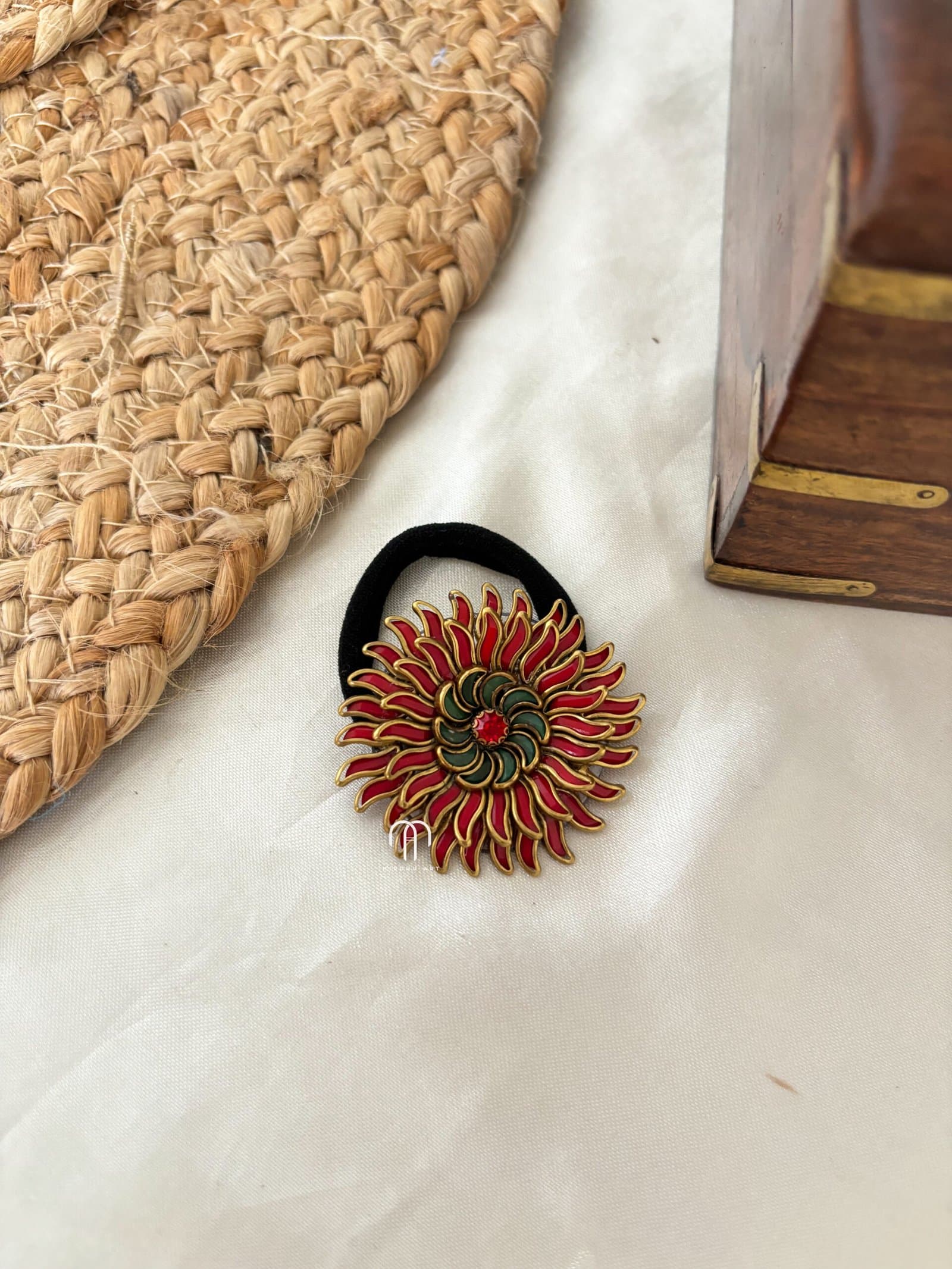 Two Layer Blossom – Red and green from Bangle by Choice