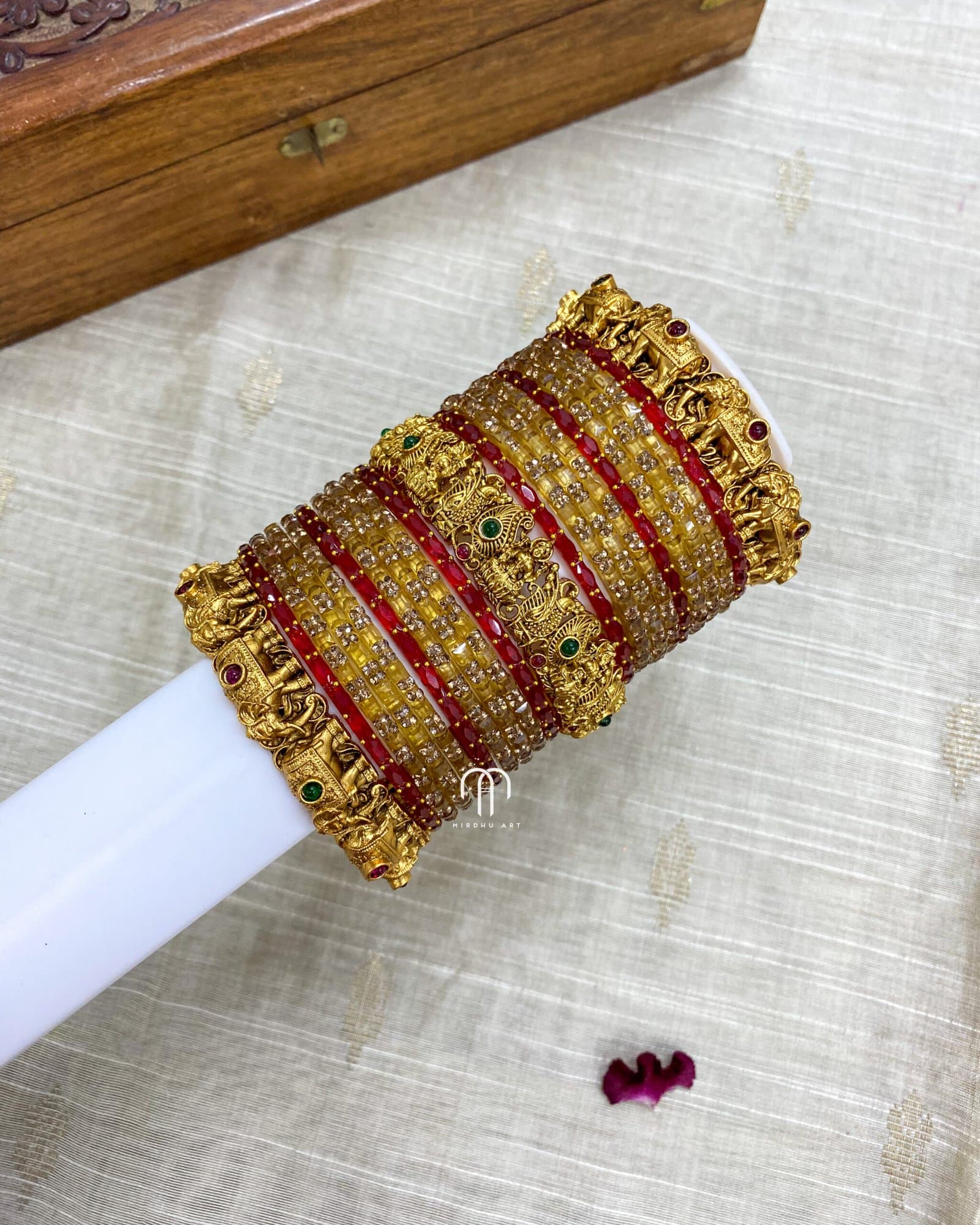 Lakshmi & Elephant – Red from Bangle by Choice