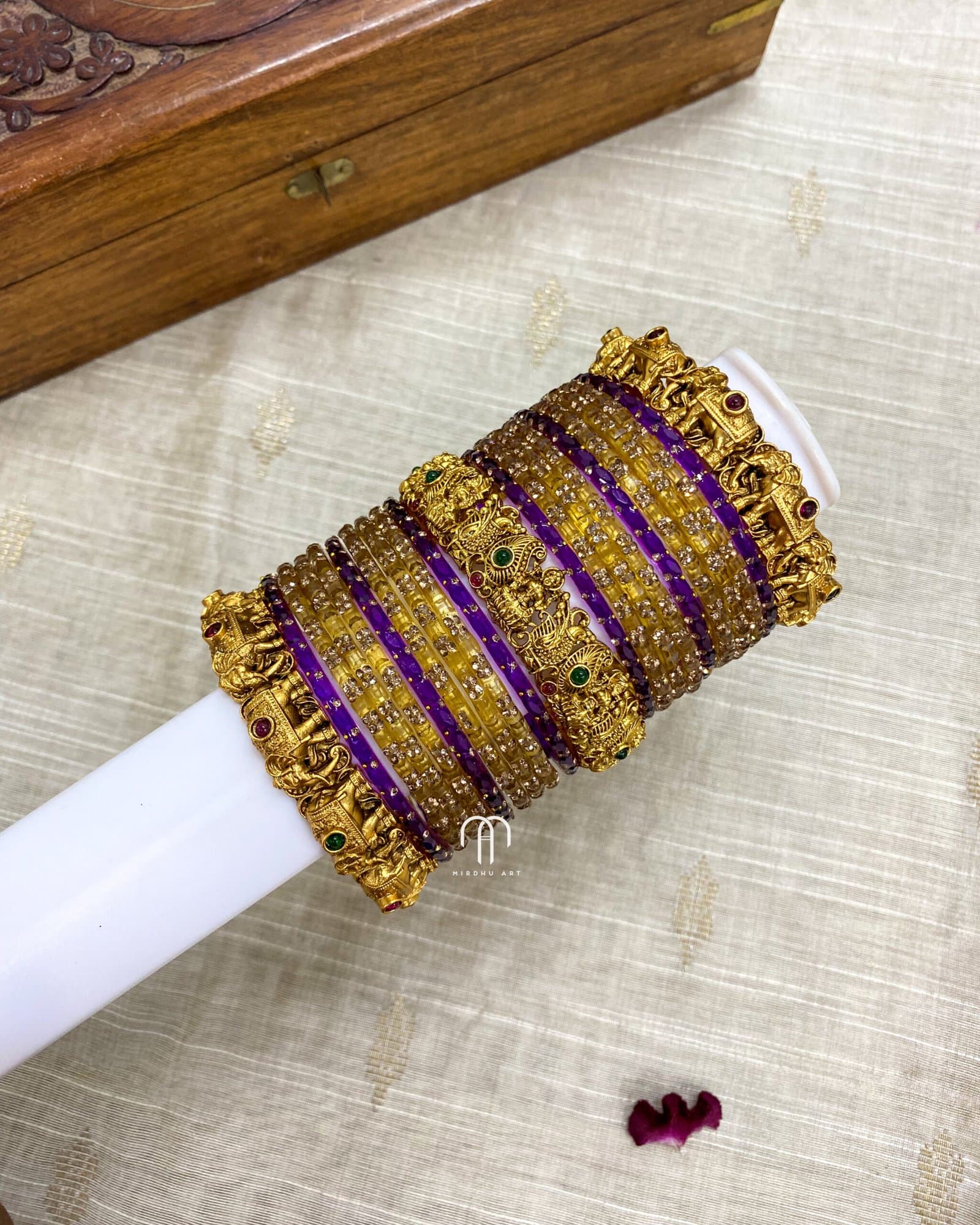 Lakshmi & Elephant – Purple from Bangle by Choice