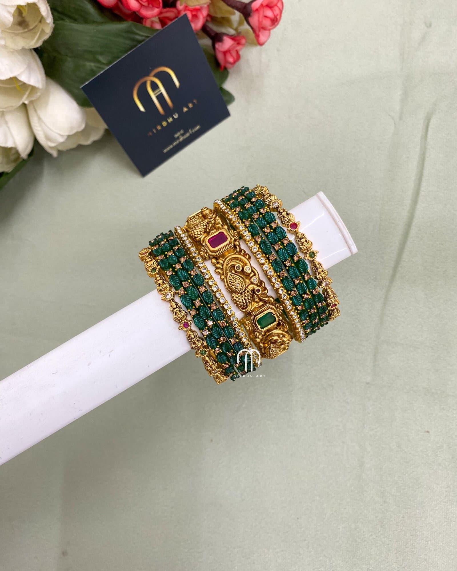 Annam & Lakshmi- Green from Bangle by Choice