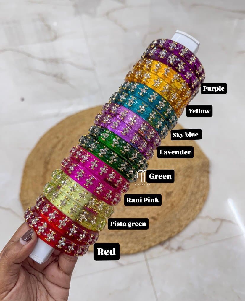Glass Kada Bangles – Kalki detail view 2