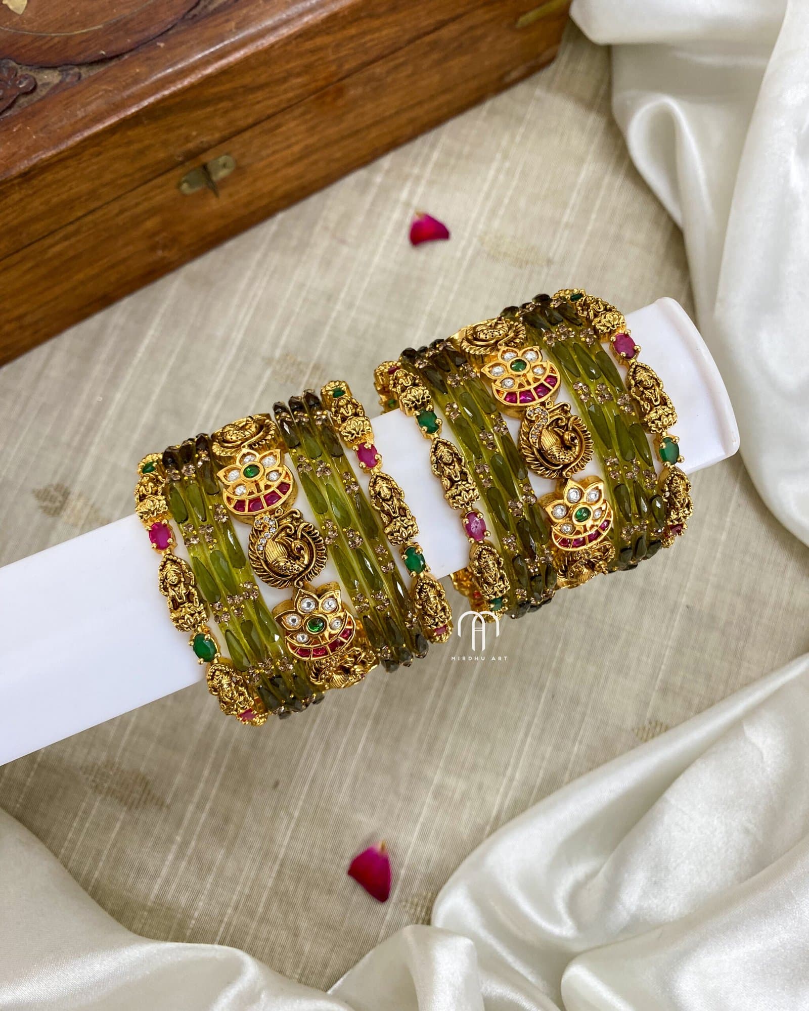 Ashta Lakshmi 4.0 Olive green from Bangle by Choice