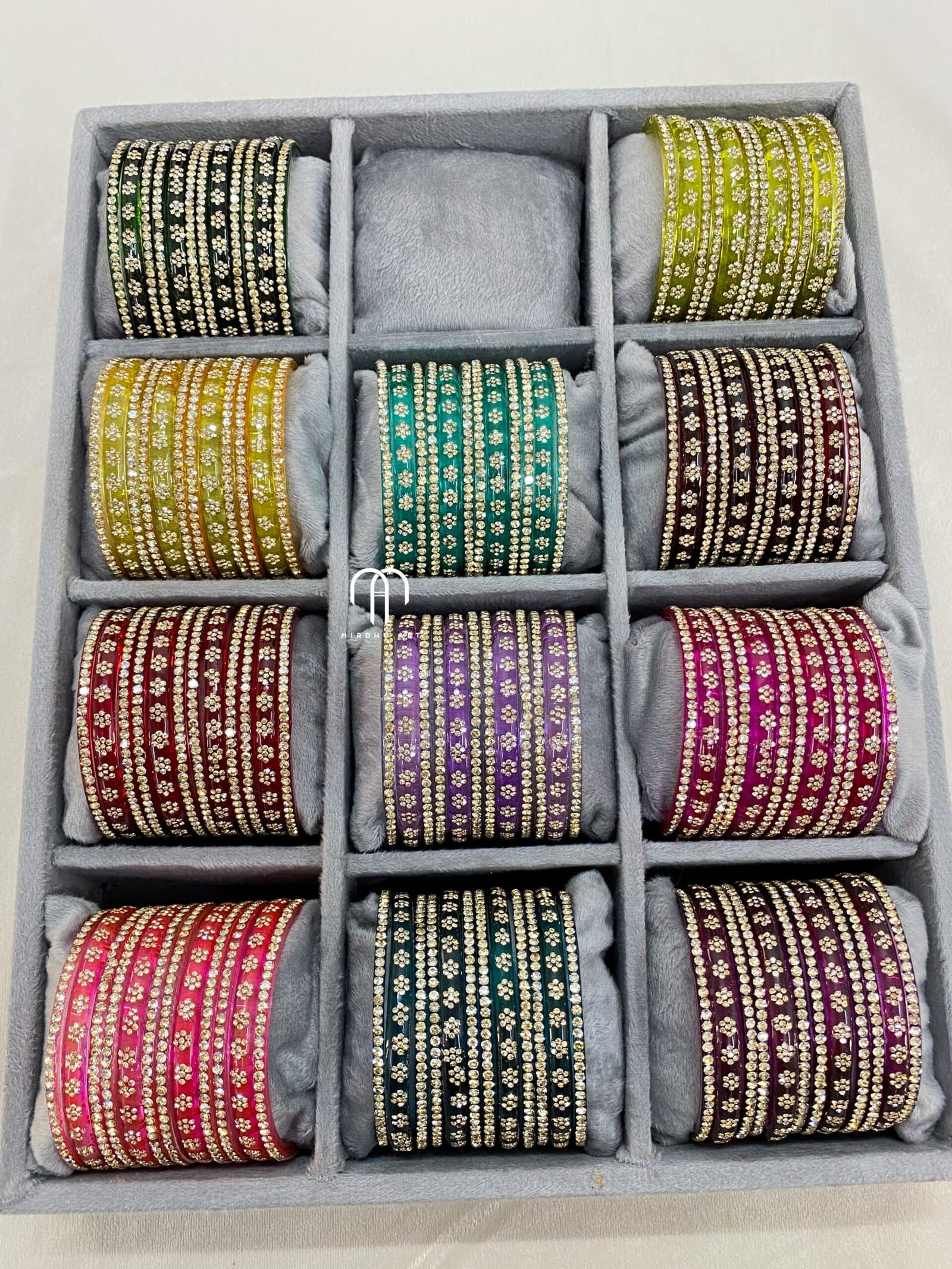 Vriksham – Diamond Glass Bangles from Bangle by Choice