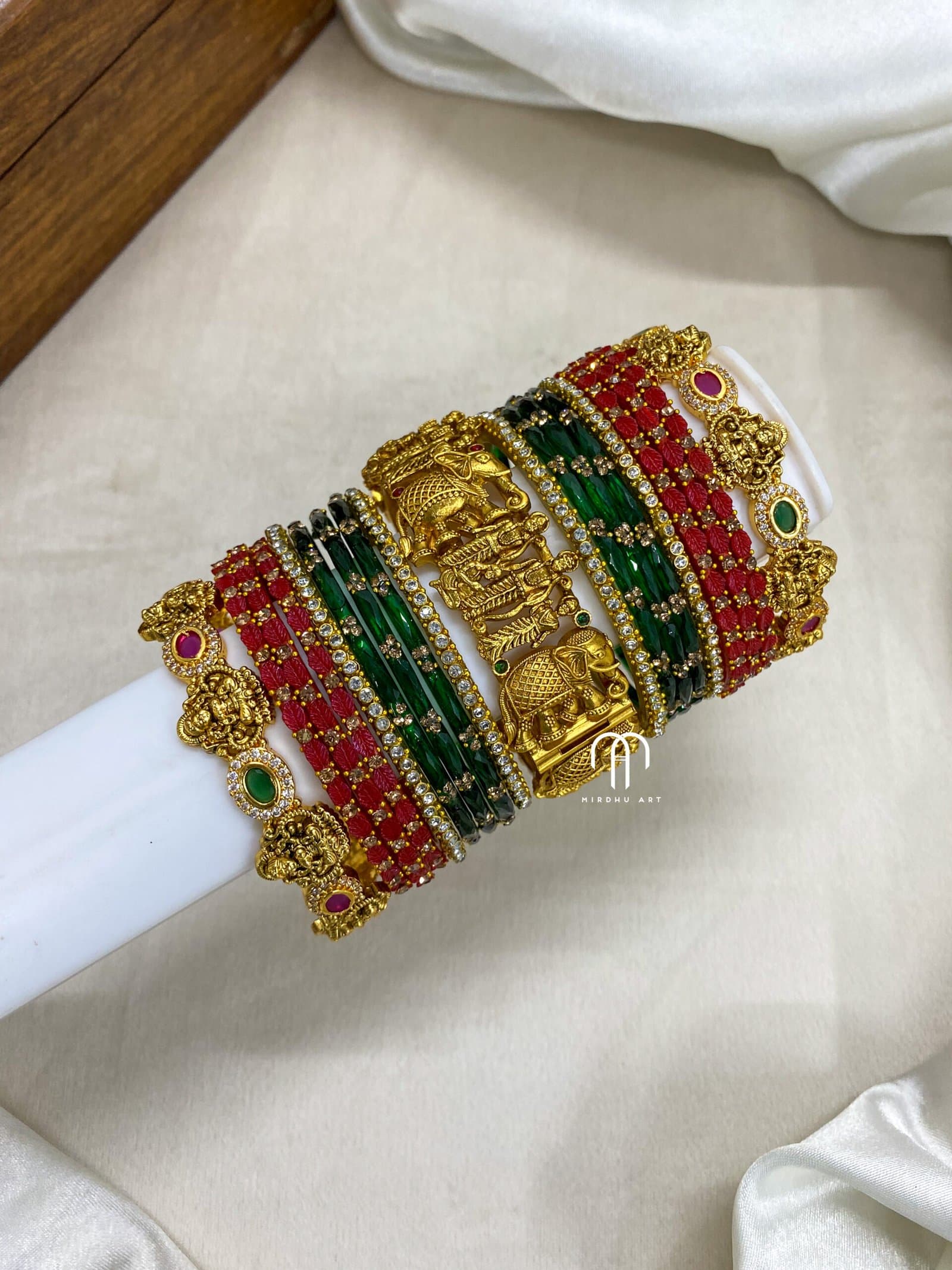 Sita Raman Bangles – Red And Green from Bangle by Choice