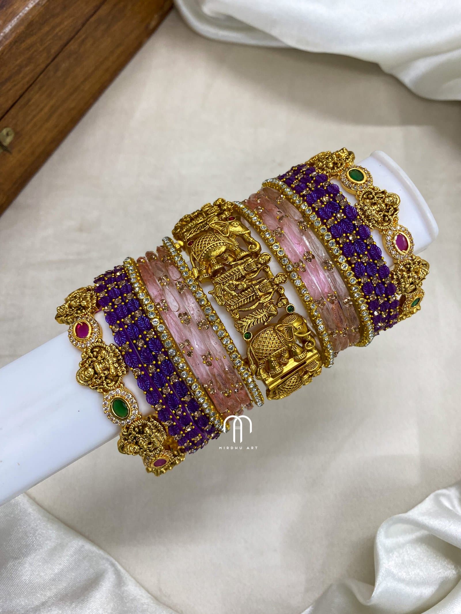 Sita Raman Bangles – Baby Pink And Purple from Bangle by Choice