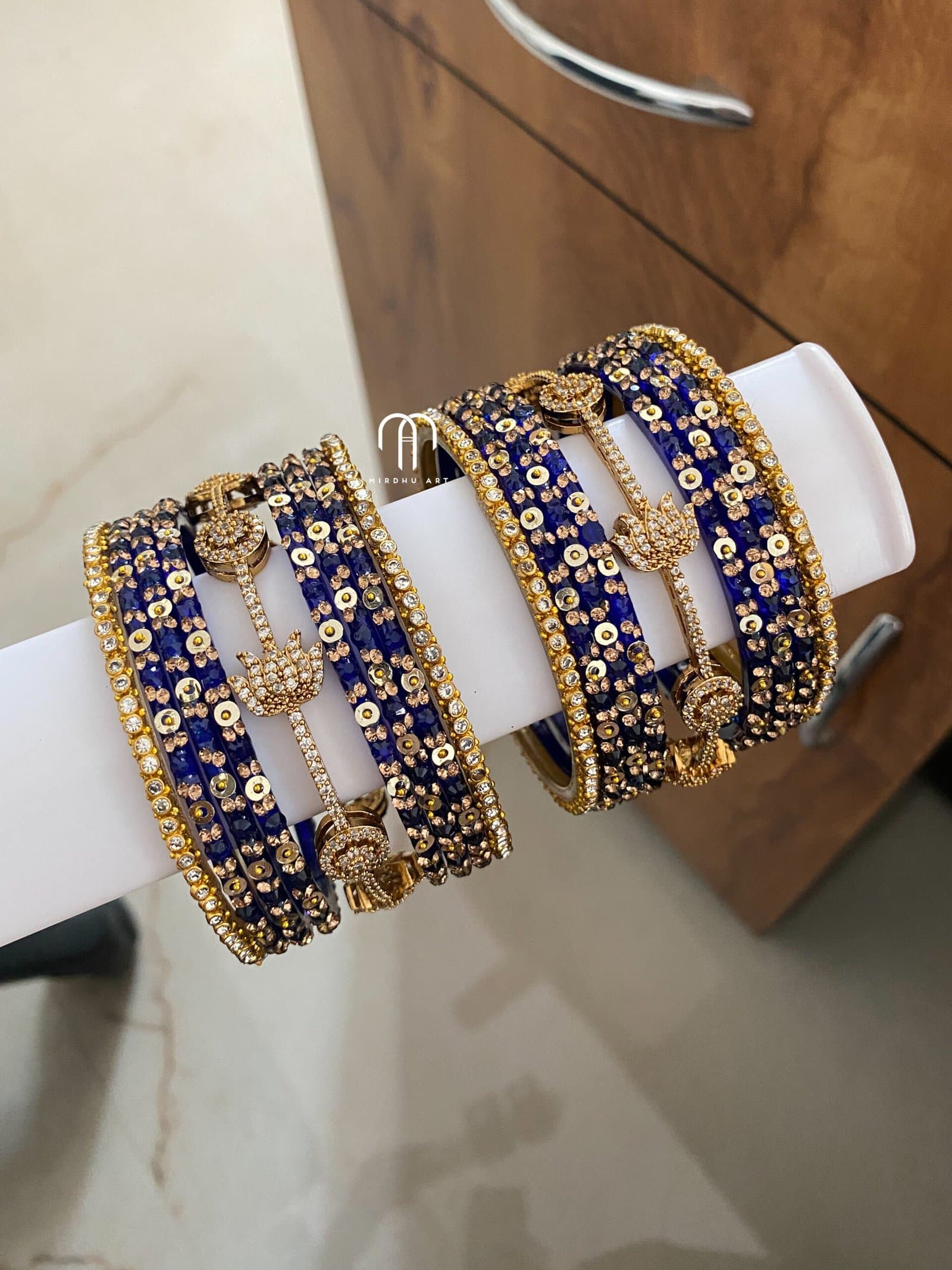 Lotus – Diamond Replica – Blue from Bangle by Choice