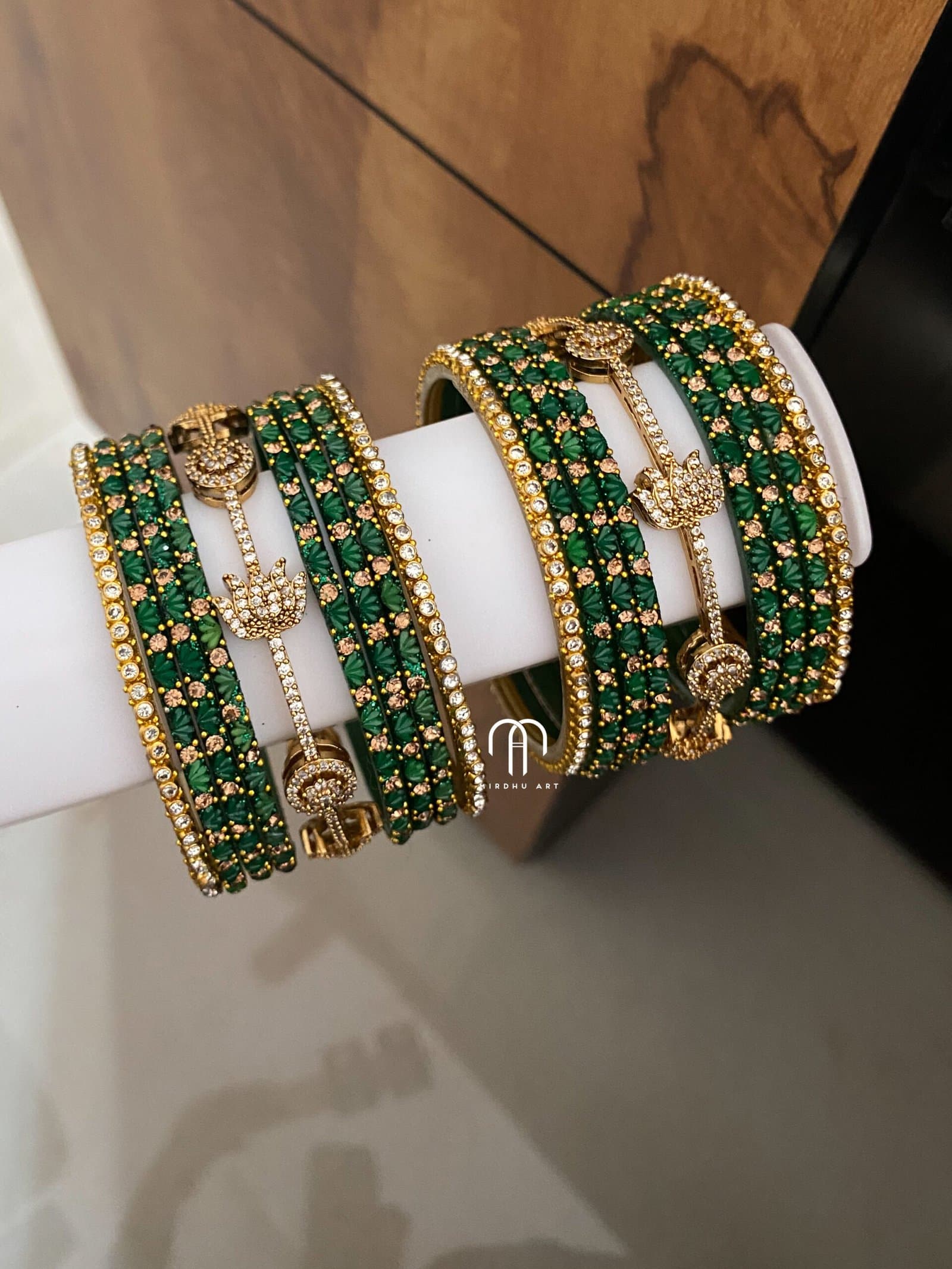 Lotus – Diamond Replica – Green from Bangle by Choice