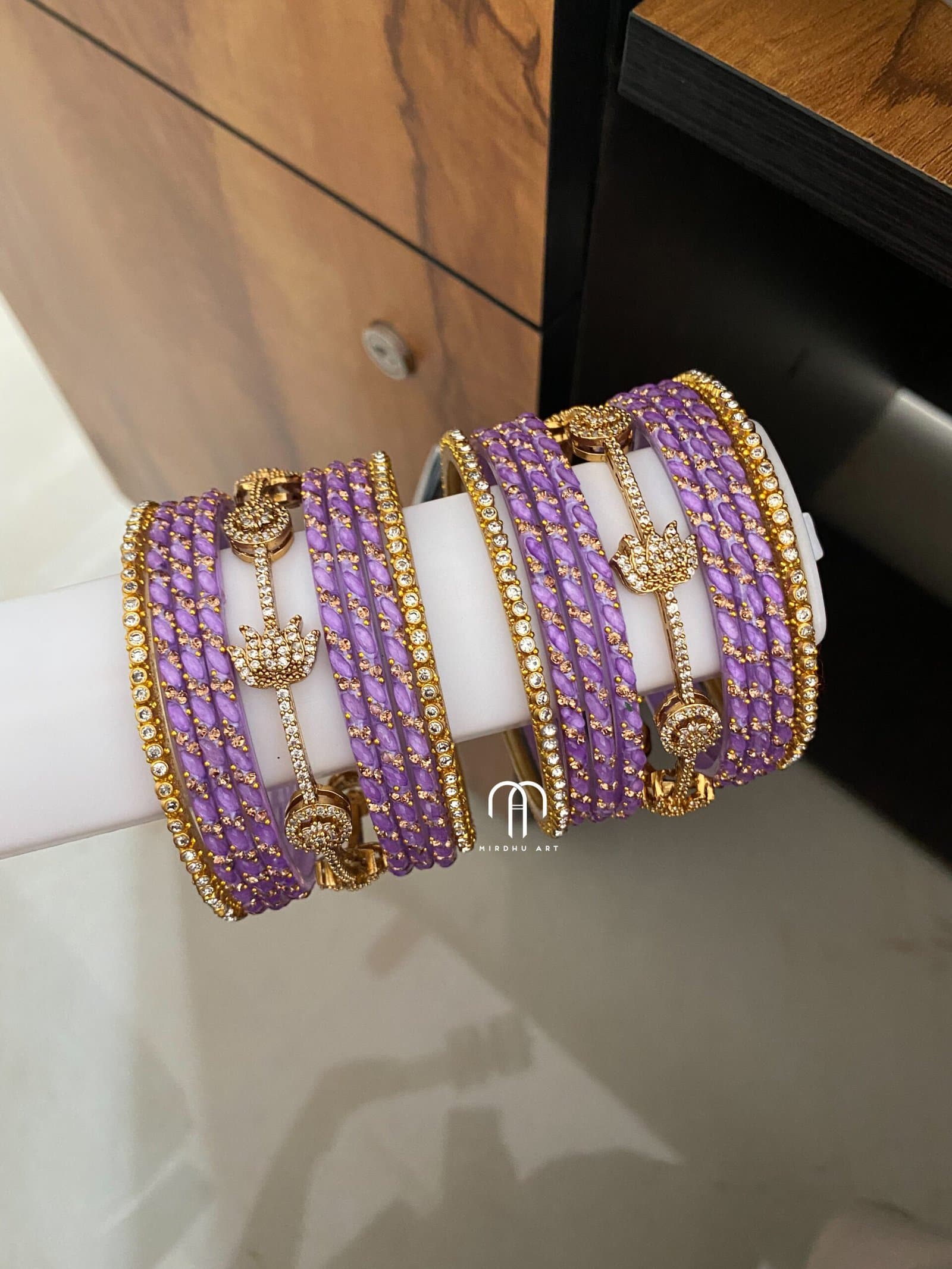 Lotus – Diamond Replica – Lavender from Bangle by Choice