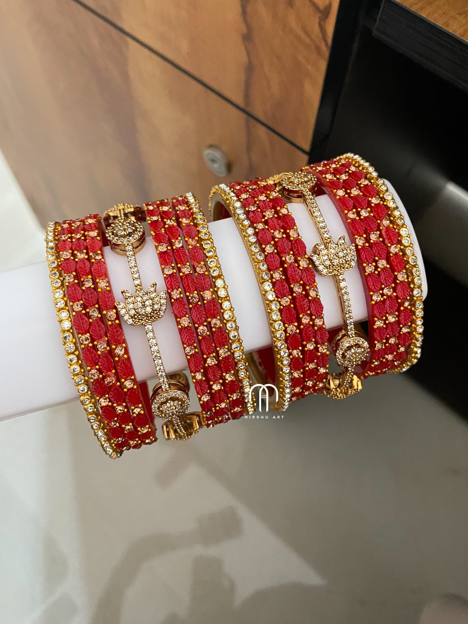 Lotus – Diamond Replica – Red from Bangle by Choice