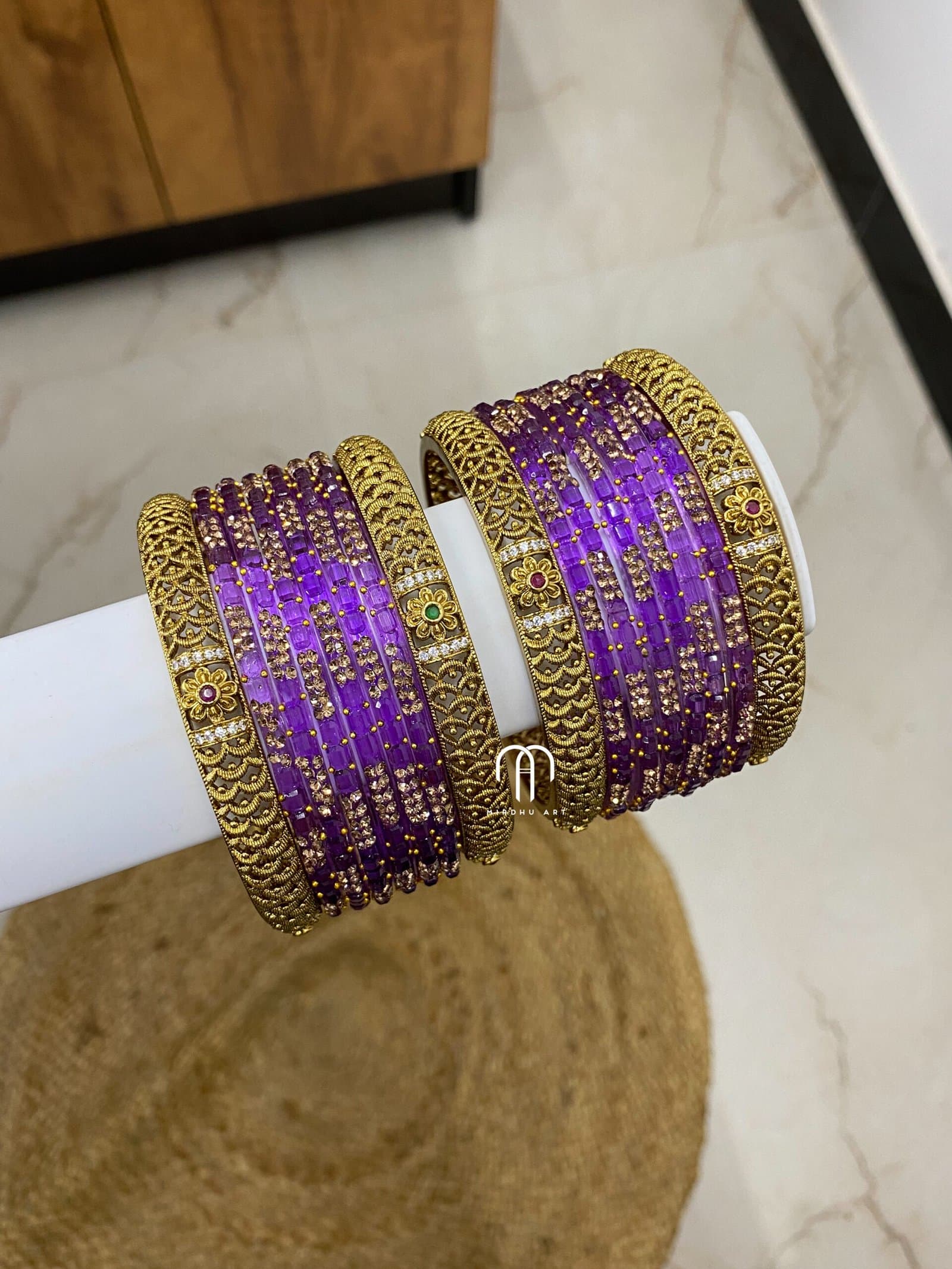 Half Moon Bangles – Purple from Bangle by Choice