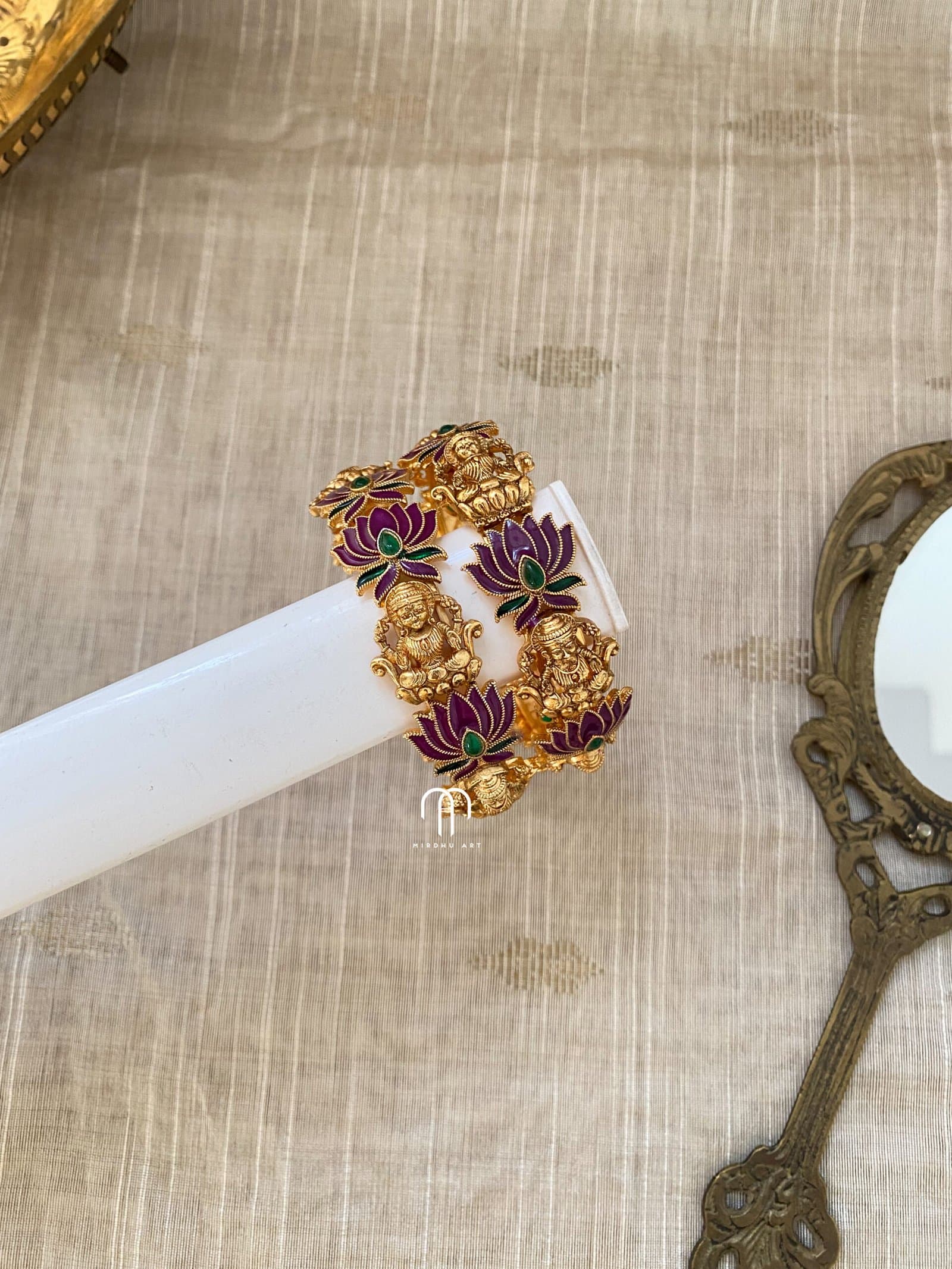 Lakshmi & Lotus – Purple from Bangle by Choice