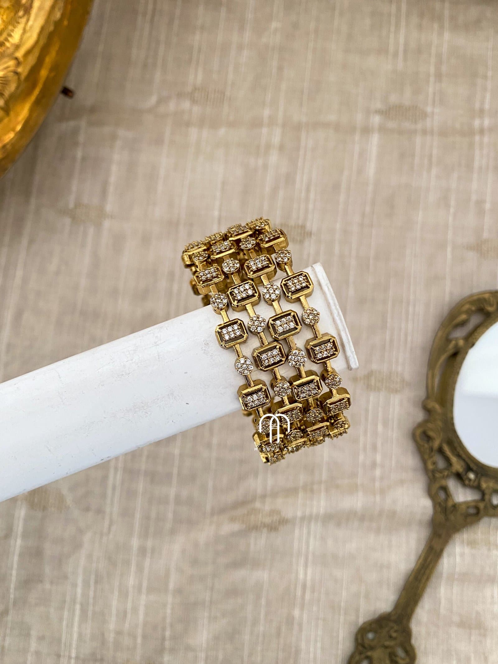 Diamond replica – square stones from Bangle by Choice