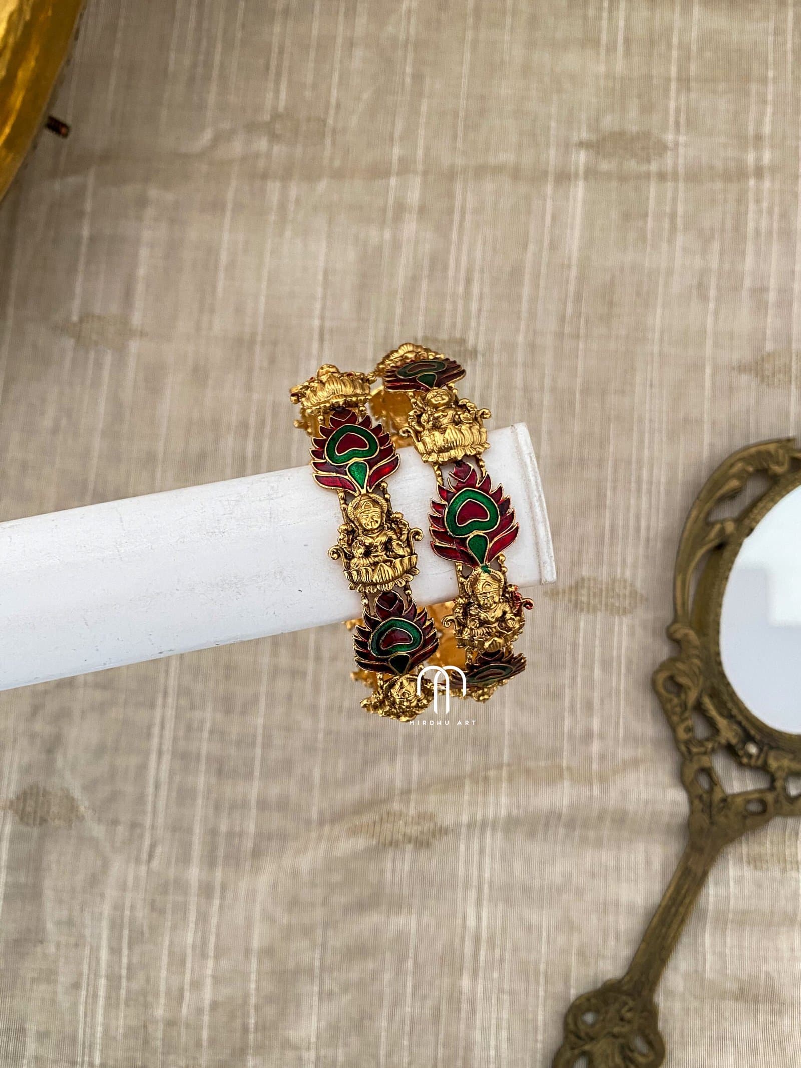 Mayilpeeli with Lakshmi – Red from Bangle by Choice