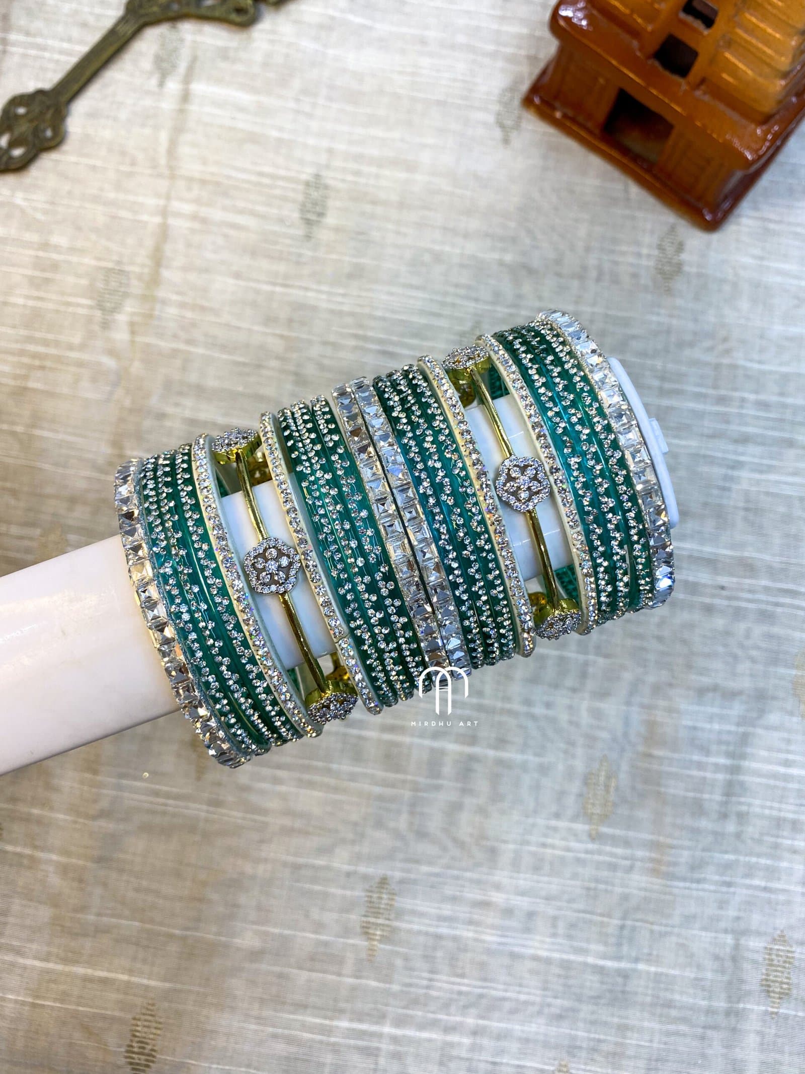 Viral Diamond Replica – Roja – Turquoise Green from Bangle by Choice