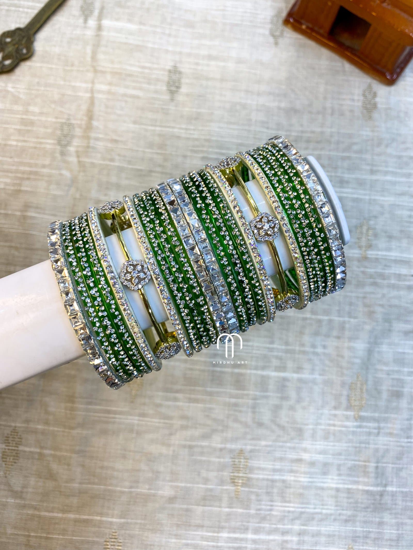 Viral Diamond Replica – Roja – Green from Bangle by Choice