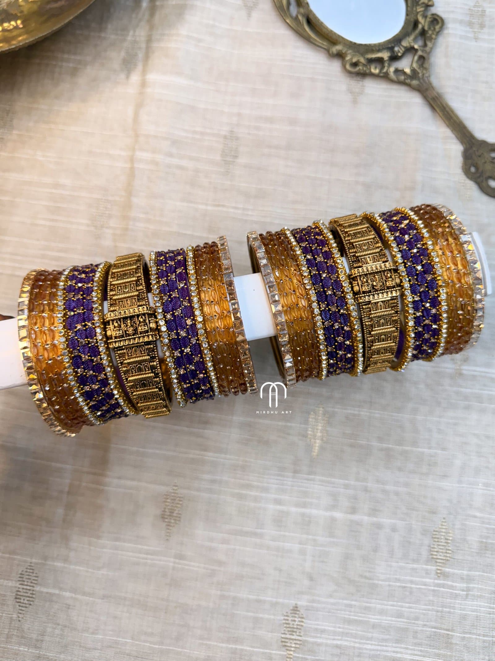 Raja Gopuram – Purple and Gold from Bangle by Choice