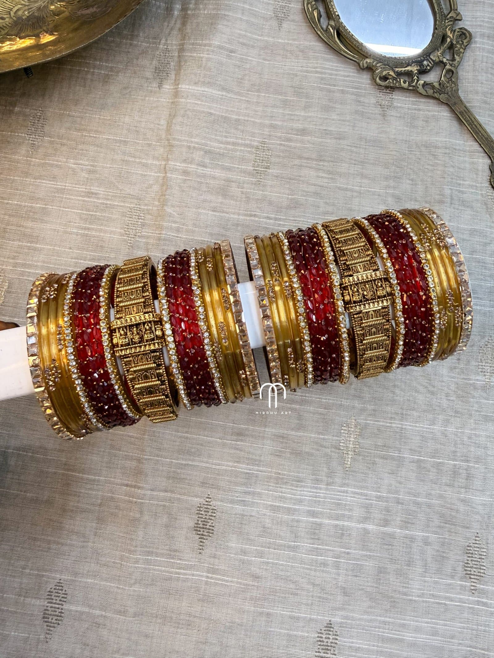 Raja Gopuram – Red & Gold from Bangle by Choice