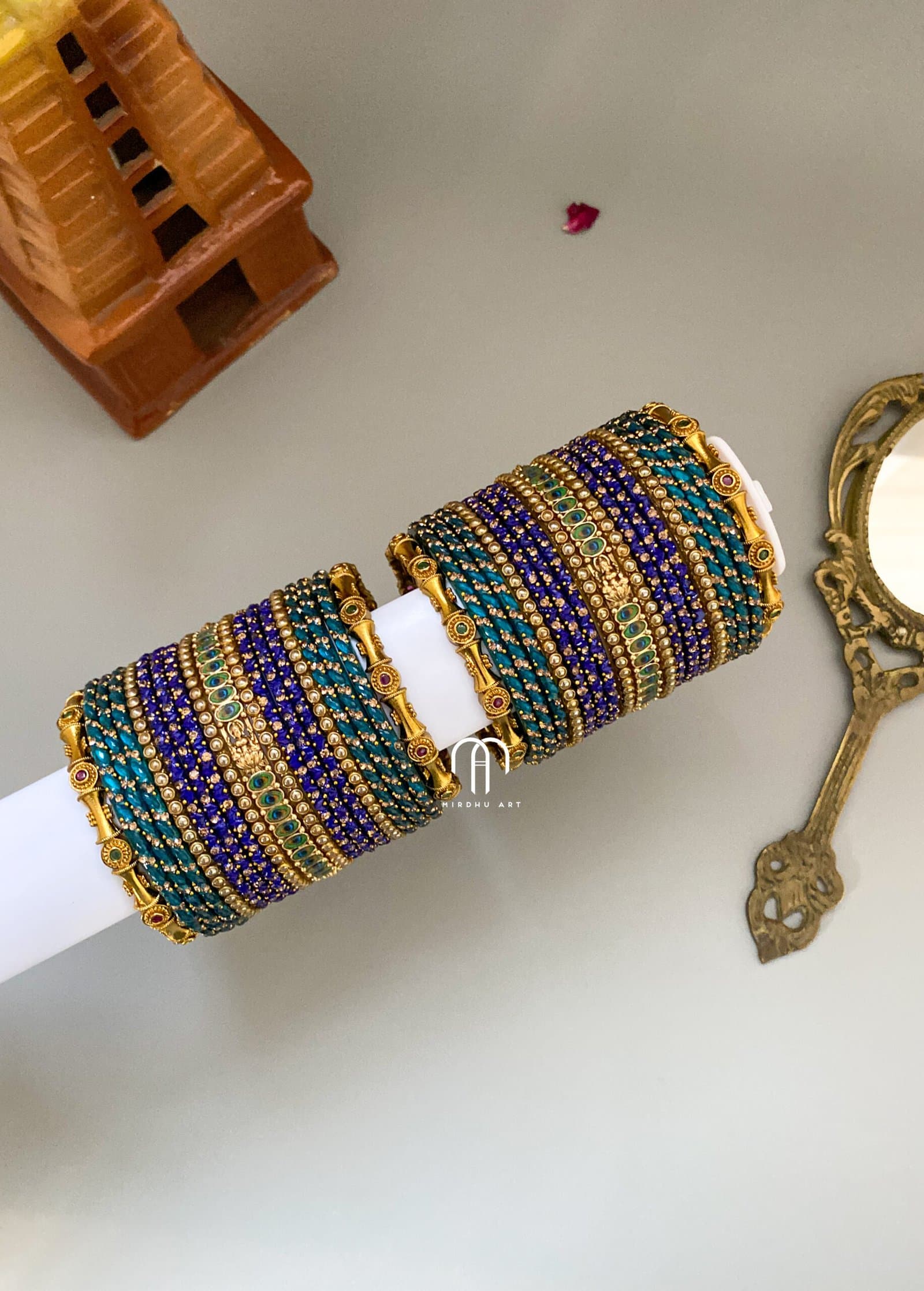 Peacock Feathers & Lakshmi from Bangle by Choice