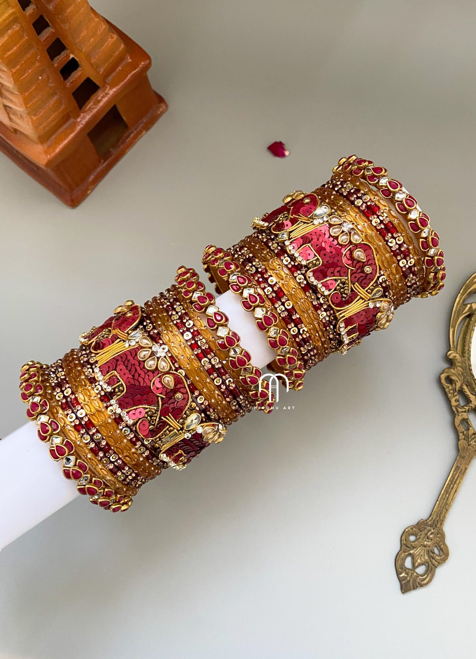 Elephant 2.0 – Maroon and Gold from Bangle by Choice