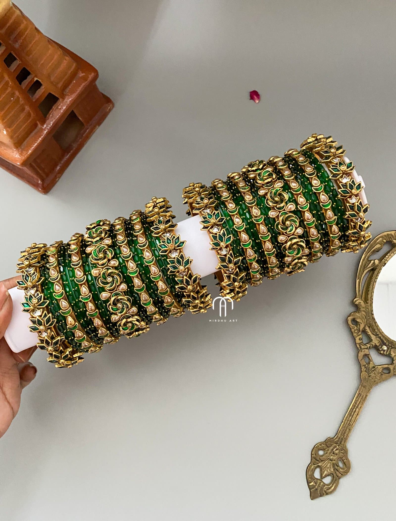 Rose set – Green from Bangle by Choice