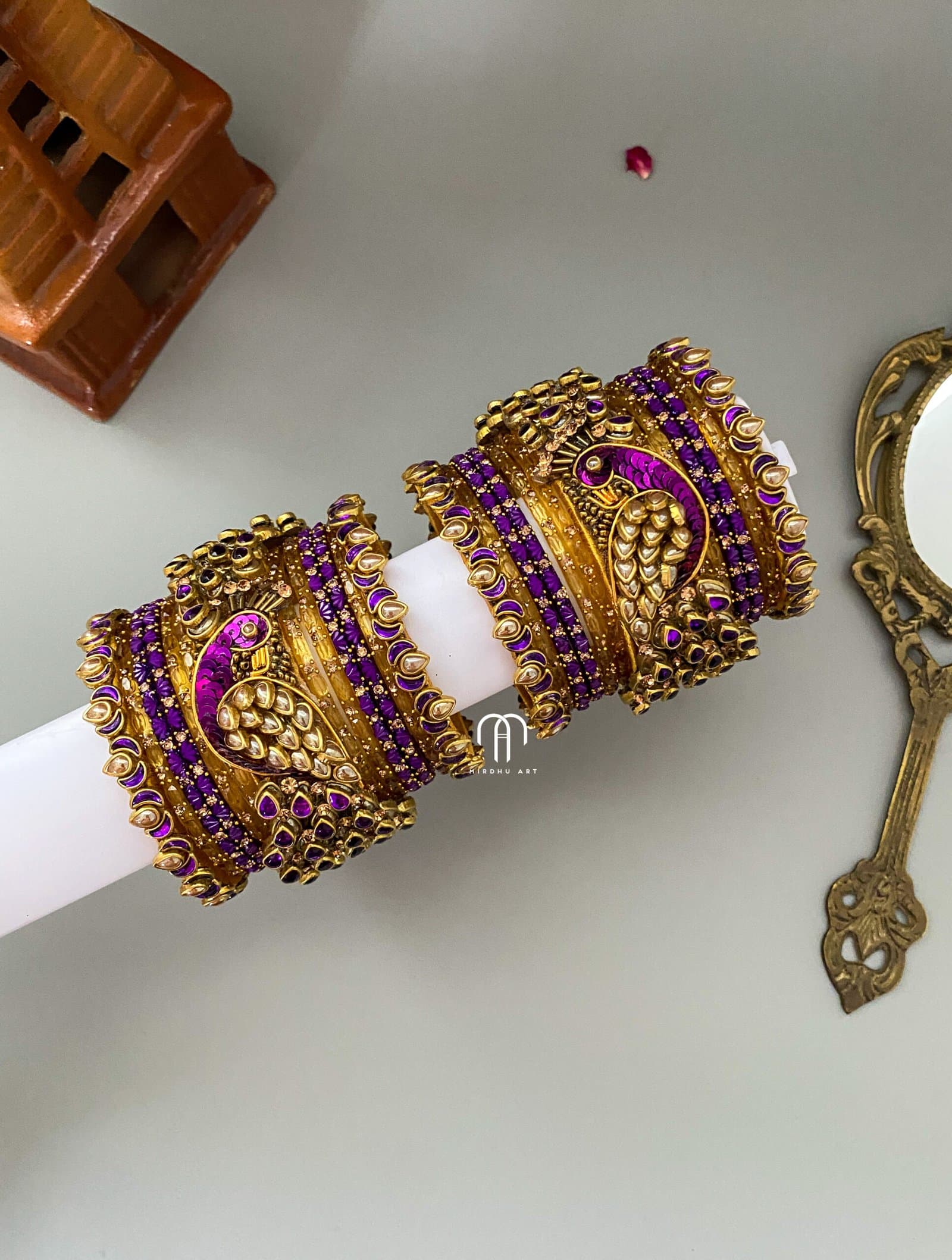 Peacock – Purple & Golden