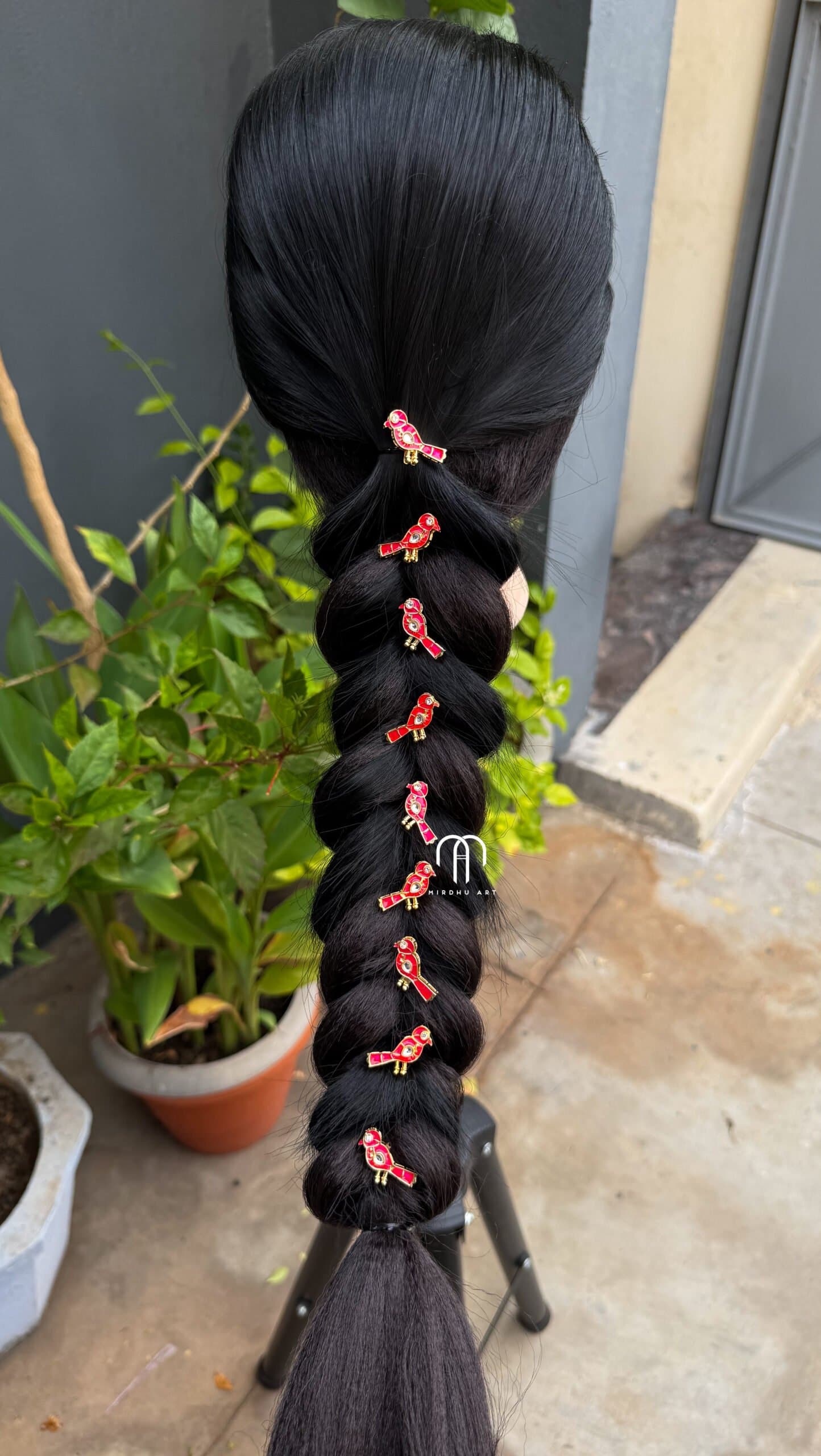 Parrot – Hair Pins (Reddish Pink)