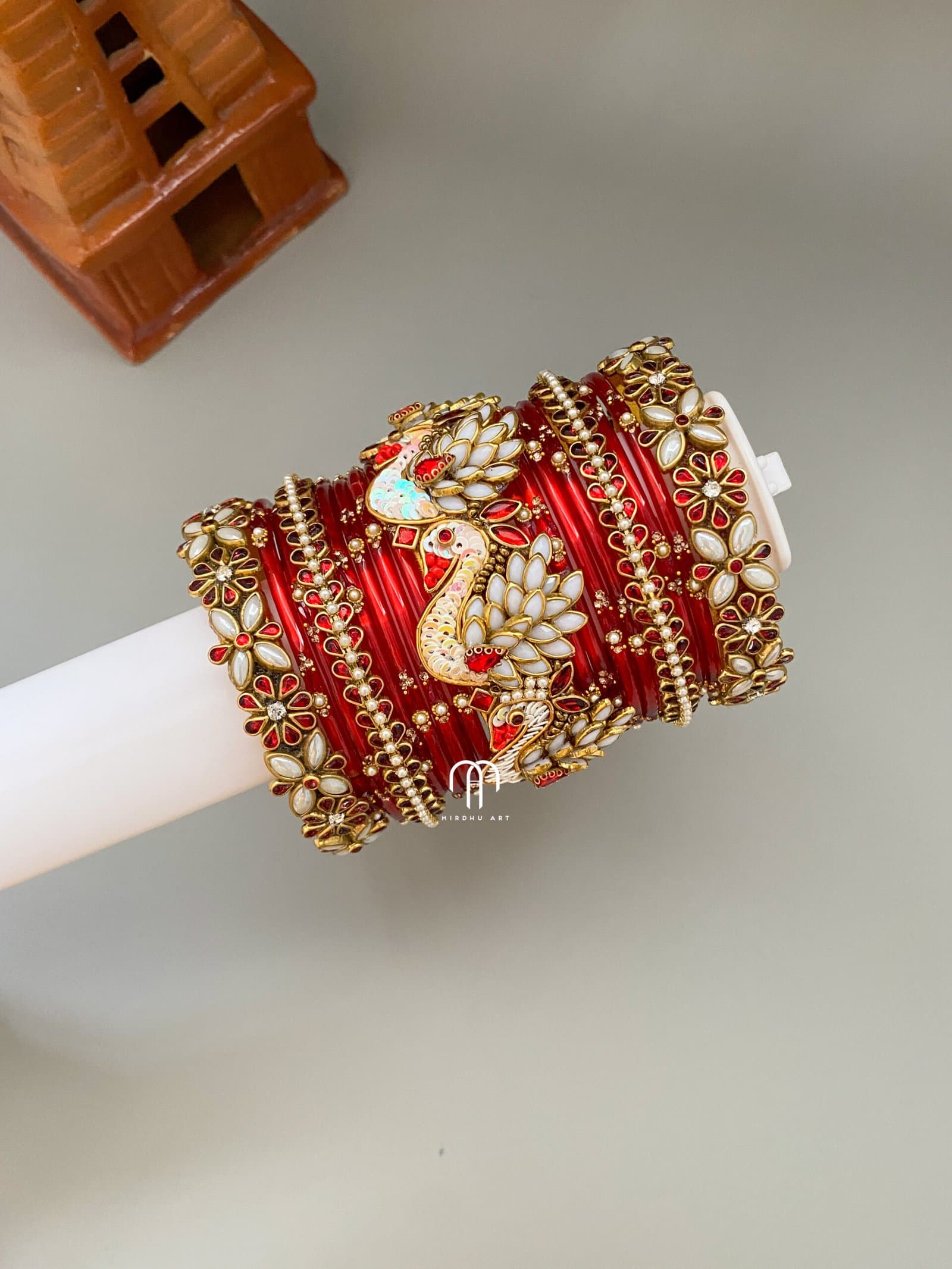Swan – White & Red from Bangle by Choice