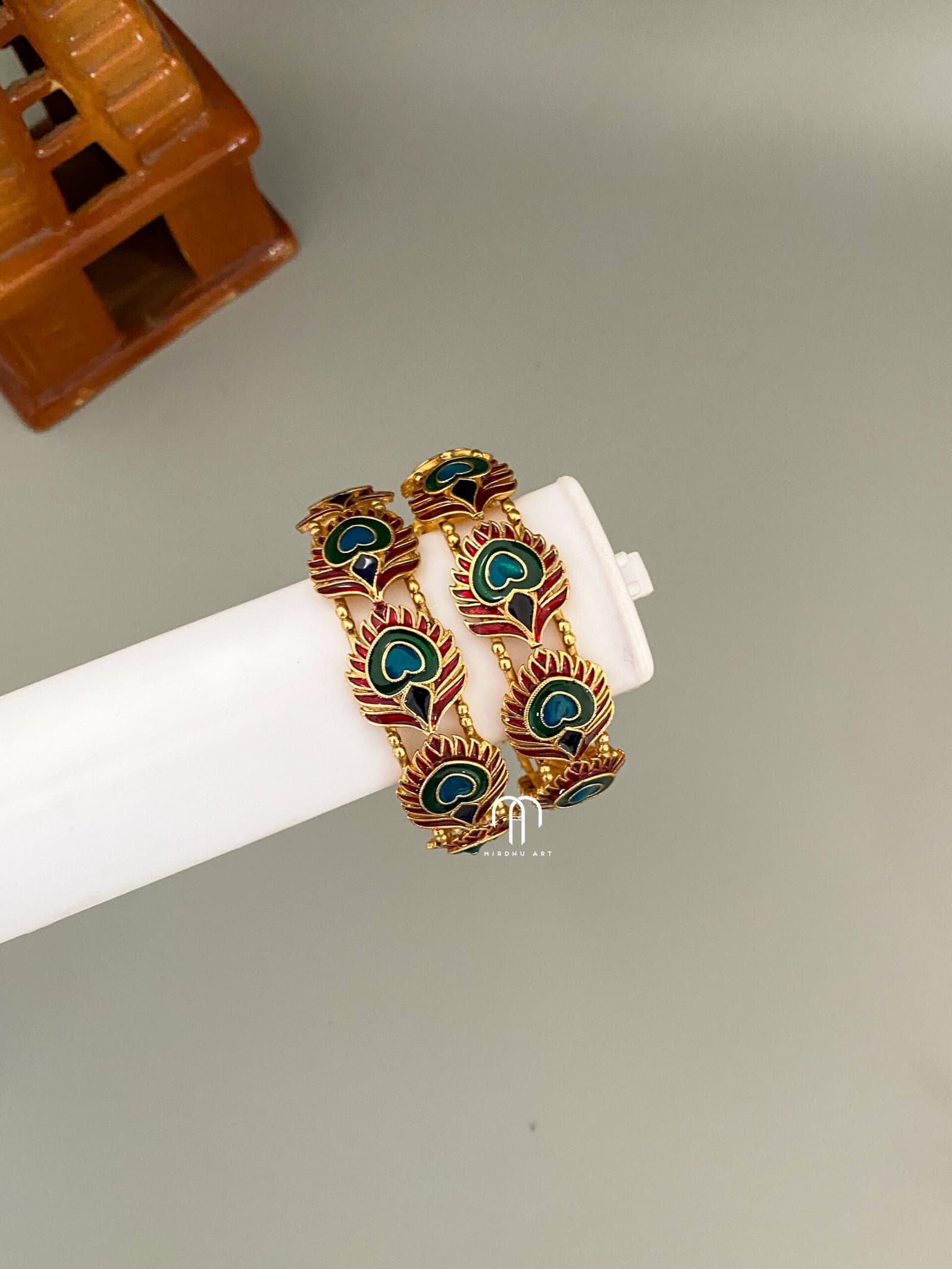 Mayilpeeli – Red and peacock shades from Bangle by Choice