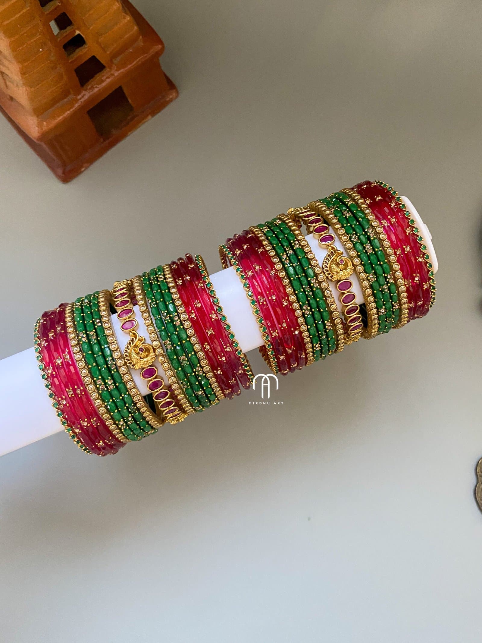 Annam – Reddish pink and green from Bangle by Choice