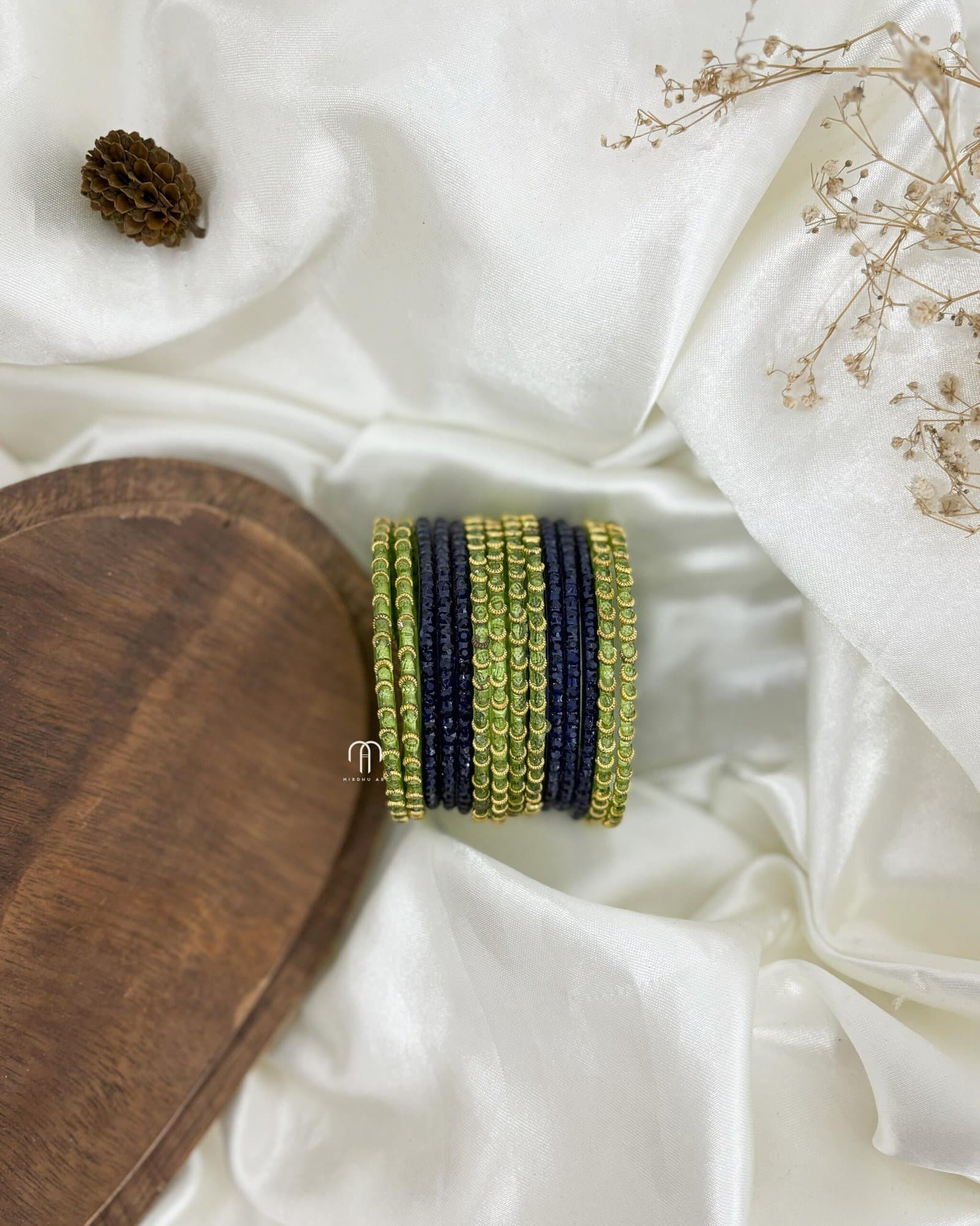 Glass Bangles – Half Moon & Plain Round from Bangle by Choice