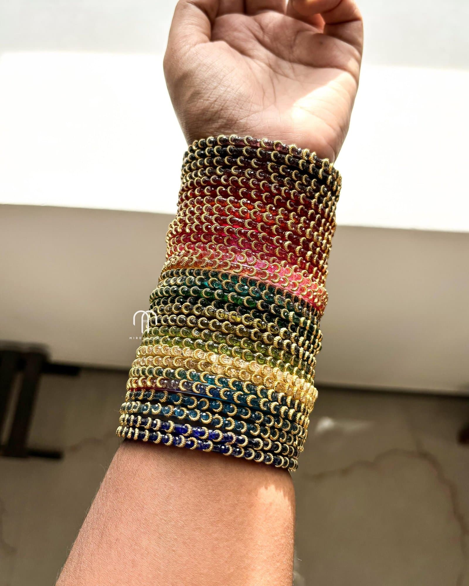 Glass Bangles – Half Moon – Mixed set from Bangle by Choice
