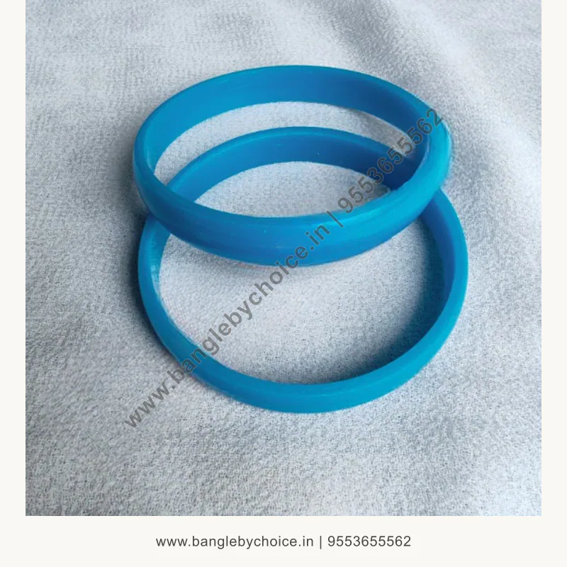 2 cut round bangles product image with transparent Bangle By Choice watermark