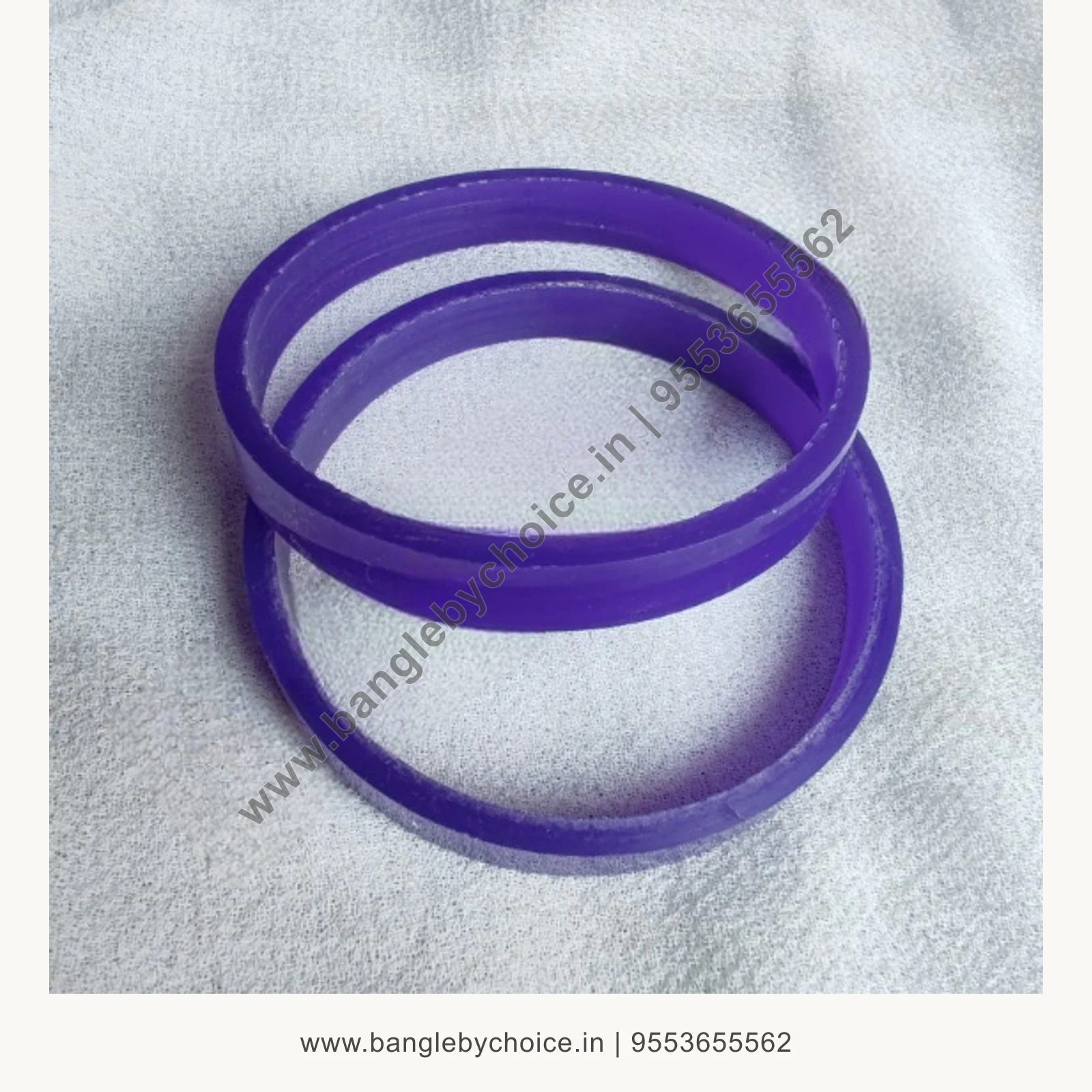 2cut Flat bangles product image with transparent Bangle By Choice watermark