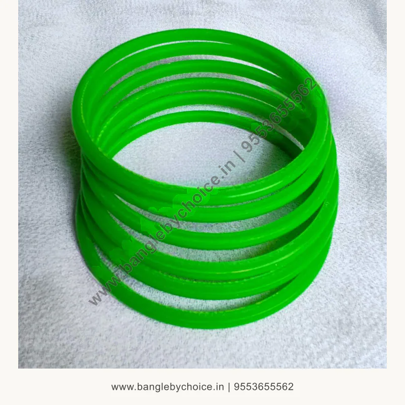 6 cut curve bangles product image with transparent Bangle By Choice watermark