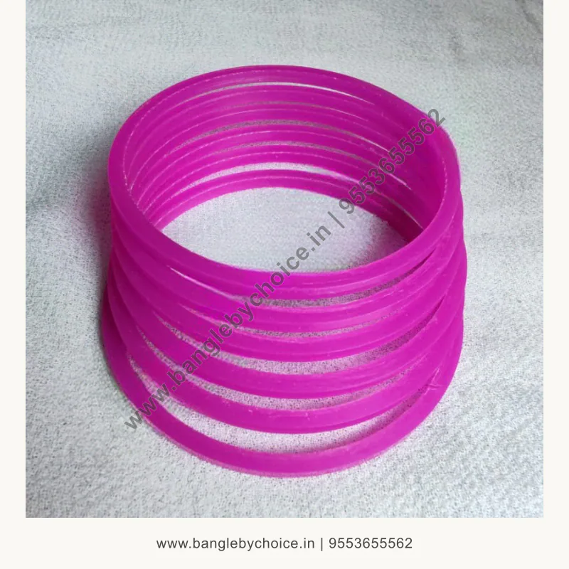 6cut flat bangles product image with transparent Bangle By Choice watermark