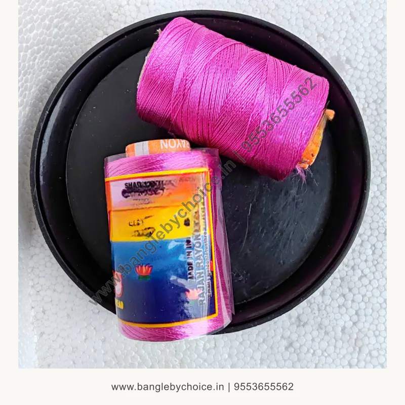 Lotus silk Thread-shade No. 28 product image with transparent Bangle By Choice watermark