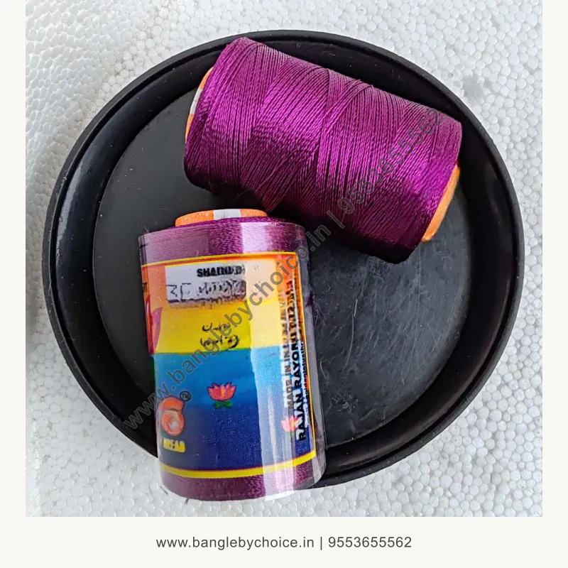 Lotus silk Thread-shade No. 30ND product image with transparent Bangle By Choice watermark