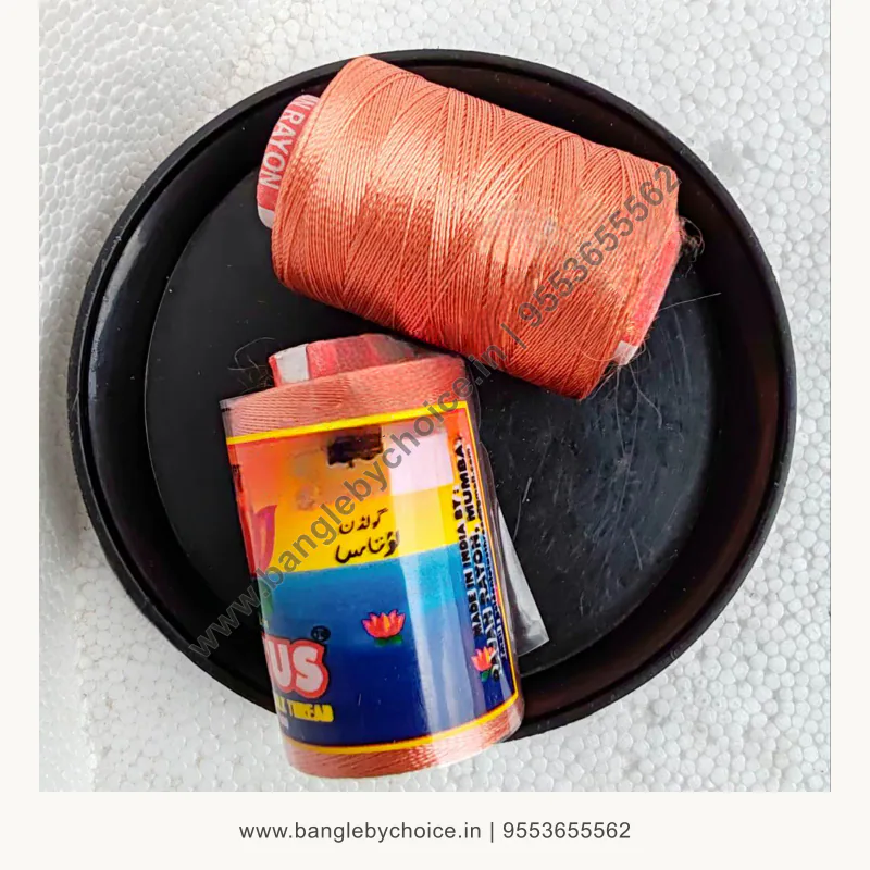 Lotus silk Thread-shade No. 706 product image with transparent Bangle By Choice watermark